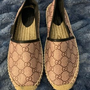 NWOT Brown with black trim Espadrilles, size EU40